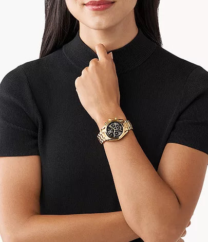 Montre chronographe MK Bradshaw en acier inoxydable doré MK6959