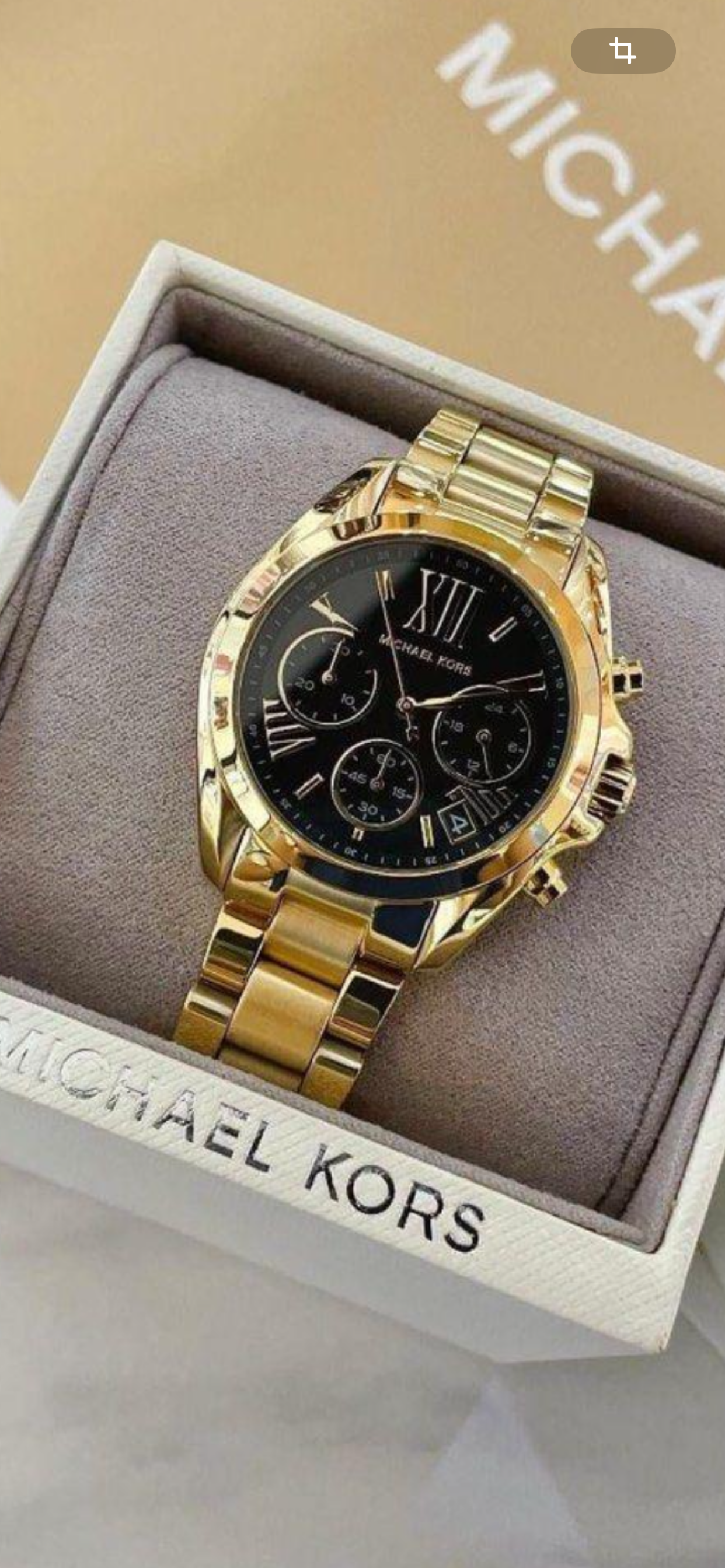 Montre chronographe MK Bradshaw en acier inoxydable doré MK6959