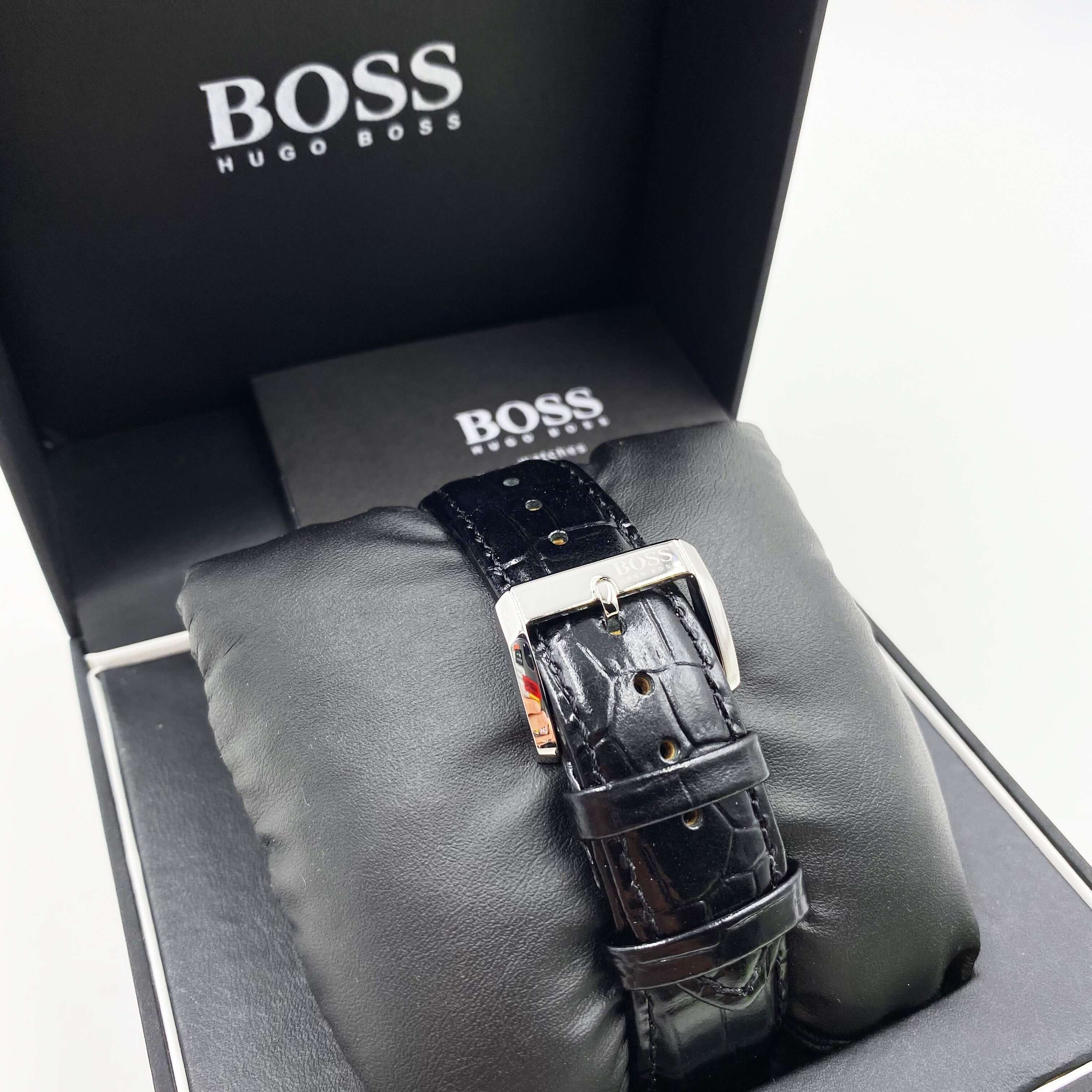 Montre HUGO BOSS HB-188 cuir noir